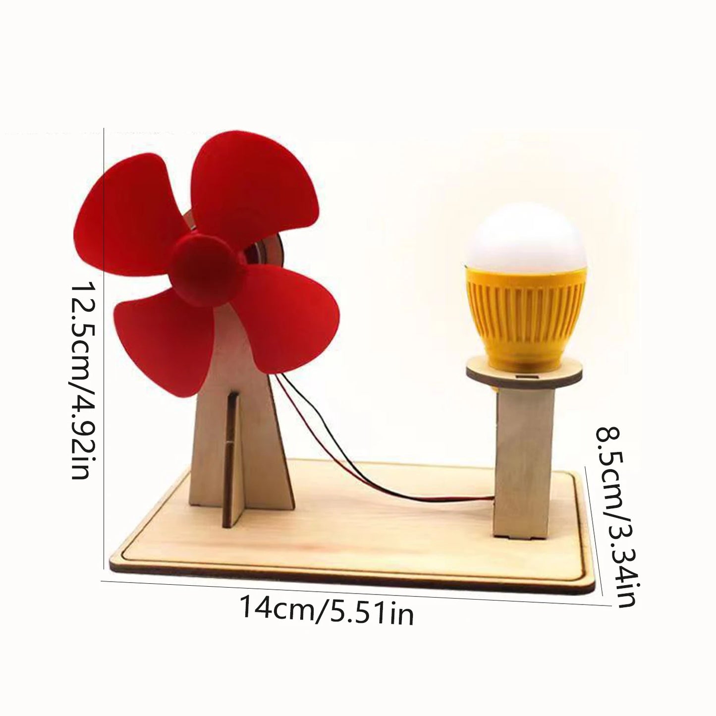 Houten windenergie pakket. Leer uw kind hoe het werkt! STEM-concept