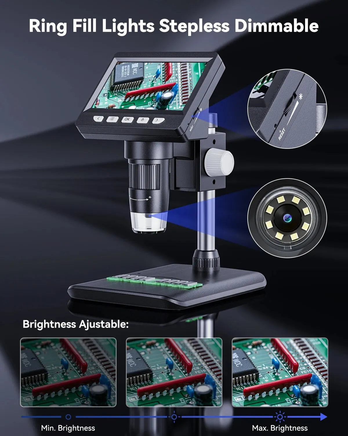 4.3 inch HIGH DEFINITION MICROSCOPE